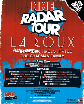 La Roux NME Radar Tour